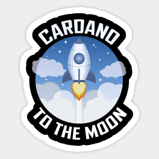 Funny Cardano, ADA Crypto Millionaire, hodl Cryptocurrency, Crypto, Bitcoin, Ethereum Sticker